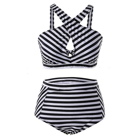 Kvinder Sommer Bikini S T Push Up Bh Polstret Badet J High Waist