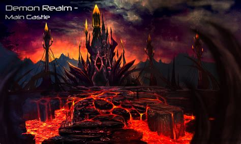 Artstation Fantasy Realm Project Demon Realm Main Castle