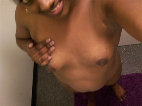 Ebony Teen Paris Takes Selfies While Showing Her Big Ass Puffy Nipples CoedCherry