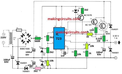 Variable Power Supply Circuit Diagram