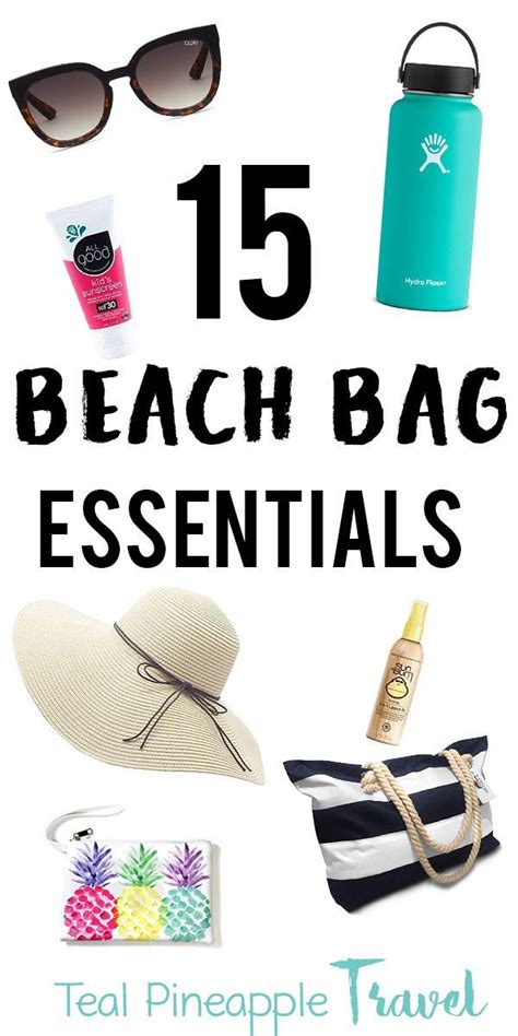 15 Must Have Beach Bag Essentials For The Perfect Day At The Beach Beach Bag Essentials Beach