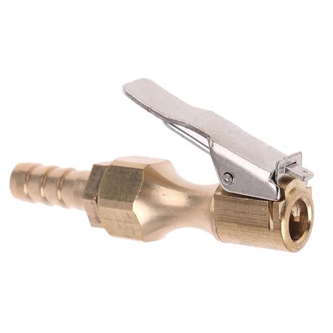 Brass Mm Car Tyre Inflator Valve Connector Air Chuck Tire Clip Lock