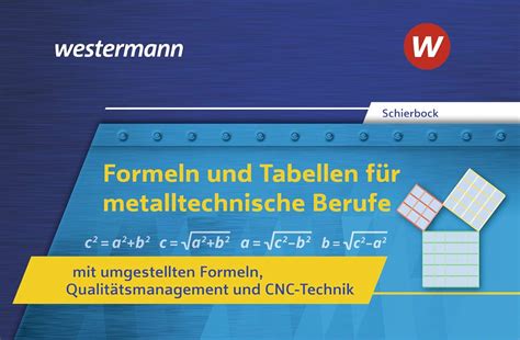 Amazon Formeln Und Tabellen F R Metalltechnische Berufe Mit