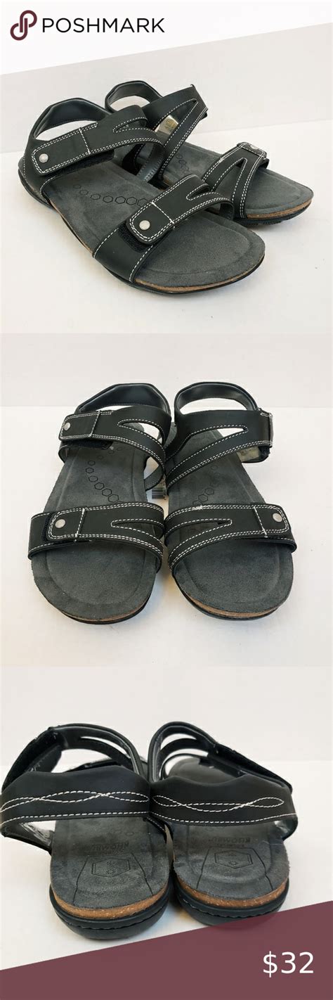 Nwt Khombu Allison K Comfort Sandals Black Size 8 Hiking Sandals