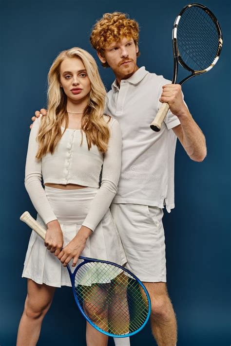 Blonde Woman And Redhead Man In Stock Image Image Of Classic Redhead