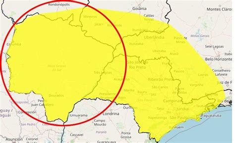 Inmet Faz Alerta De Tempestade Para Os Munic Pios De Ms Meio