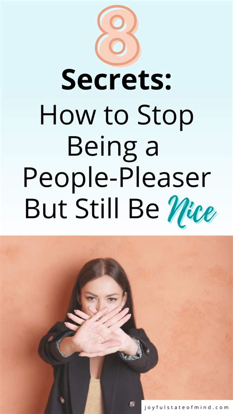 How To Stop Being A People Pleaser But Still Be Nice 8 Secrets