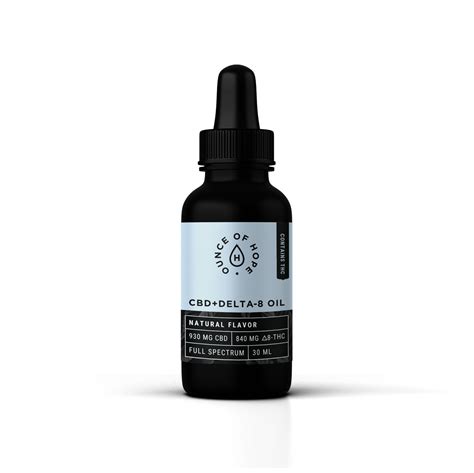 Cbd Delta 8 Thc Tincture Ounce Of Hope