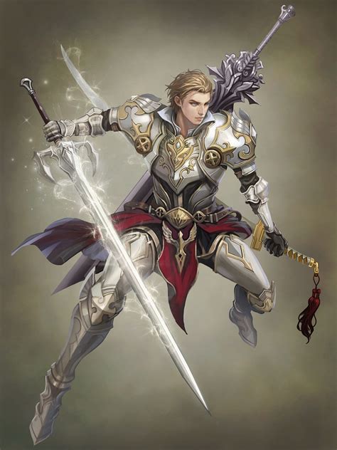 Sword Master Yunjae Kim Armadura De Caballero Personajes De