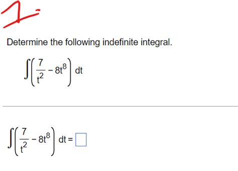 Solved Determine The Following Indefinite Integr Solutioninn