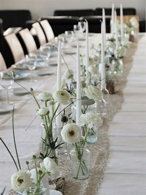 Bud Vases For A Long Table Wedding Centerpieces Wedding Table