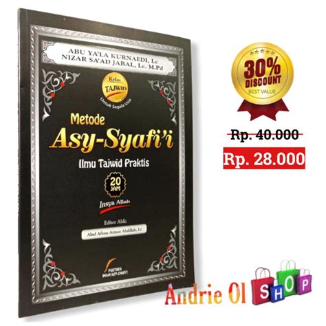 Jual Buku Metode Asy Syafii Ilmu Tajwid Praktis Pustaka Imam Syafii