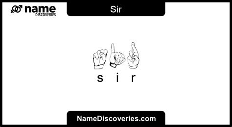 Sir Name Meaning And Origin