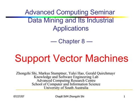 support vector machines svm