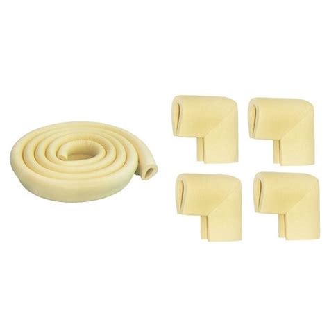 Kit Protetor Quina U Mesa 1 Rolo 2 Mt 1 Kit Cantoneira C 4un Branco