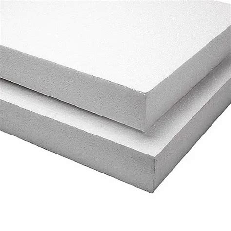 White Rectangular Eps Thermocol Sheet For Packaging Thickness 125