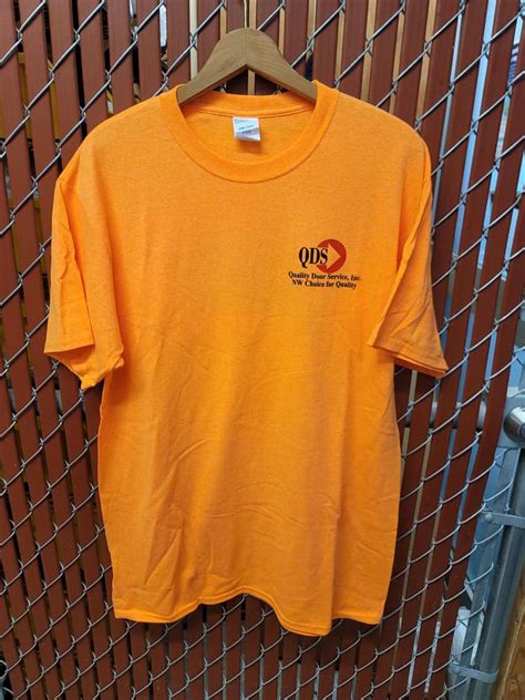 Safety Orange Shirt (QDS Logo) – Quality Door Service