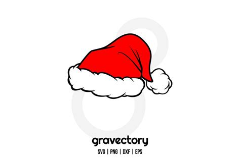 Santa Hat SVG Gravectory