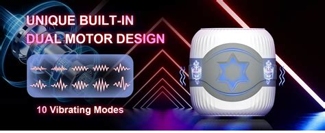 Amazon Squeezable Dual Motors Automatic Vibrating Male Stroker Masturbator Adult Sex Toys