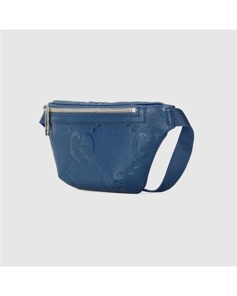 Gucci Jumbo Gg Small Belt Bag In Blue For Men Lyst