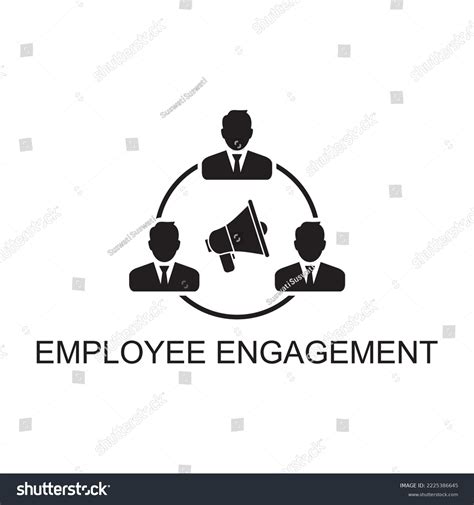 Employee Engagement Icon Business Icon Stock Vector Royalty Free