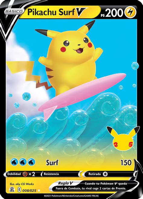 Pikachu Surf V Celebraciones TCG WikiDex la enciclopedia Pokémon