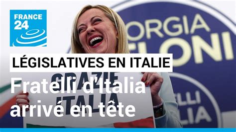 En Italie Le Parti Post Fasciste De Giorgia Meloni Donn Vainqueur Des