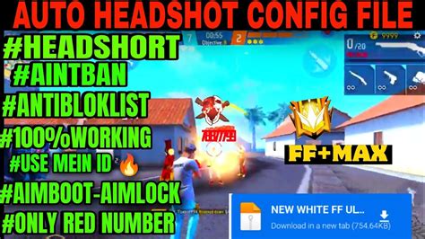 Free Fire Auto Headshot Config File🎯🌠 Macro Aimbot No Recoil Regedit