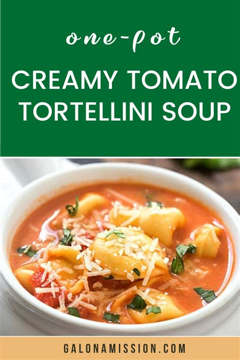 One Pot Creamy Tomato Tortellini Soup Artofit