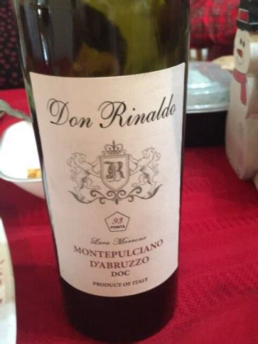 2019 Don Rinaldo Montepulciano D Abruzzo Vivino US