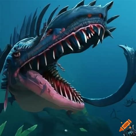 Gargantuan Leviathan From Subnautica On Craiyon