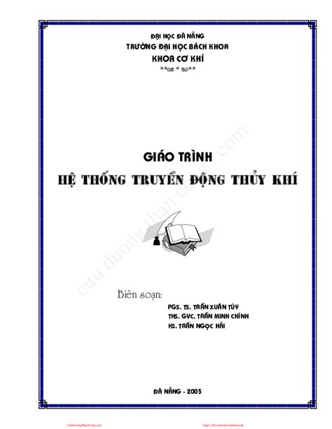 PDF Thiết Bị Khí Nén Và Thủy Lực giáo trình bài giảng bài tập lớn