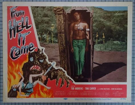 From Hell It Came Original Release Us Lobby Card Set