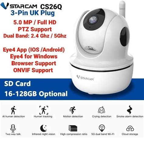 BRAND NEW Vstarcam CS26Q Dual Band IP Camera CCTV Furniture