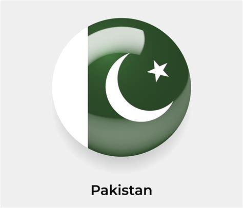 Premium Vector Pakistan Flag Glossy Bubble Icon Vector Illustration