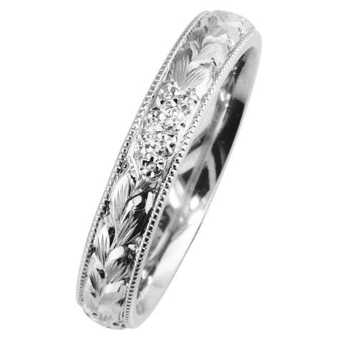 3 5mm Forget Me Not Hand Engraved Ring Wedding Ring From London