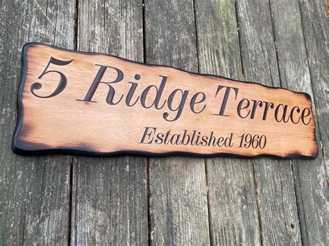 Personalized Rustic Driveway Address Sign Engraved Western Etsy