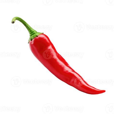 Ai Generated Red Hot Chili Pepper Isolated On Transparent Background Png