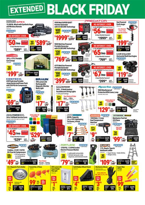 Harbor Freight Tools Extended Black Friday Parking Lot Sale Page