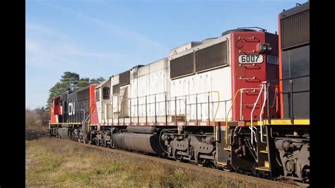 RAILREEL TONS OF TRAINS CN VIA Ingersoll Ontario Nov 4 2018 YouTube