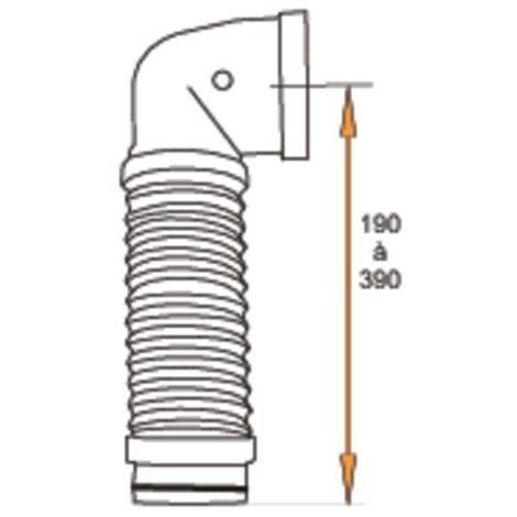 Pipe WC REGIPLAST Souple Mémoire de forme Extensible Ø93 100mm