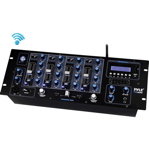 Pyle Pro PYD1962BU 4 Channel Bluetooth DJ Mixer PYD1962BU B H