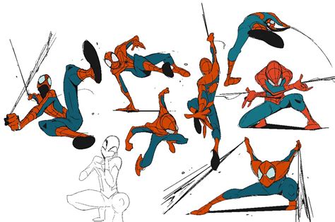 Spiderman Poses, Spiderman Drawing, Spiderman Art, Amazing Spiderman, Character Poses, Character ...