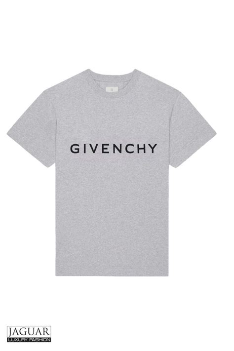 Givenchy Archetype Slim Fit T Shirt Grey Jaguar Luxury Fashion