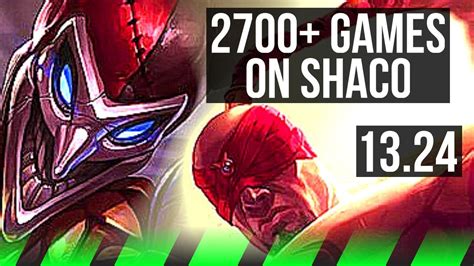 SHACO Vs LEE SIN JNG 8 0 3 2700 Games Legendary Rank 10 Shaco