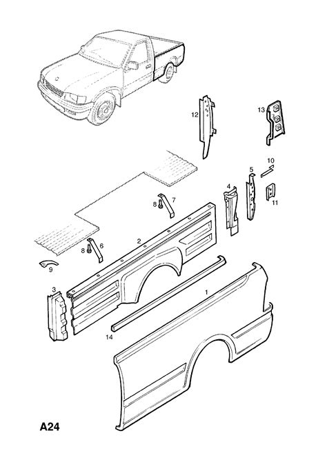 Opel CAMPO Body Side Panel EPC Online WebAutoCats