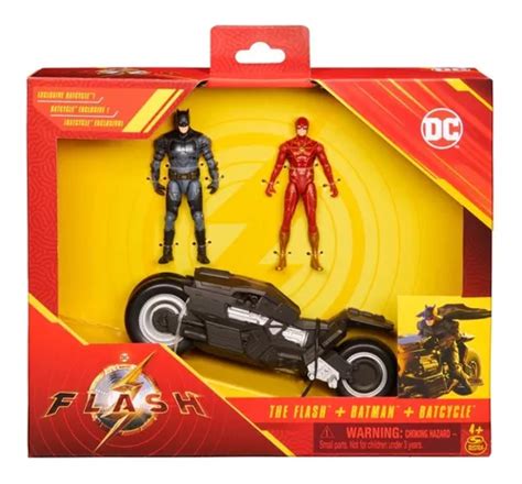 Figuras De Acción Dc Comics The Flash Batman Y La Batimoto Envío Gratis