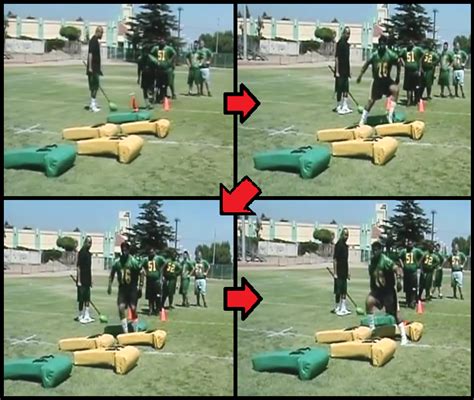 Defensive Football Drills Utilizing Bags - Get Ready for Game Time