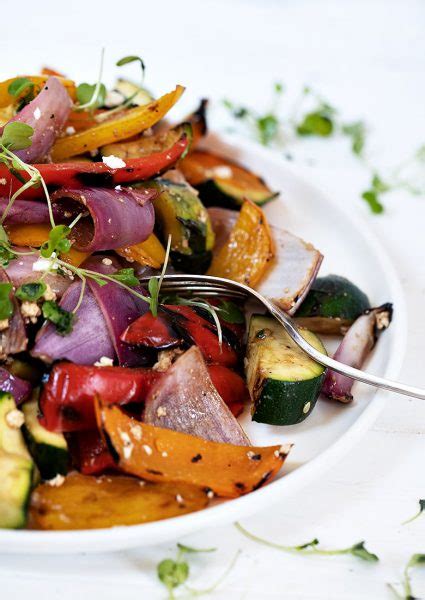 Grilled Vegetable Salad With Feta And Balsamic Seasons And Suppers