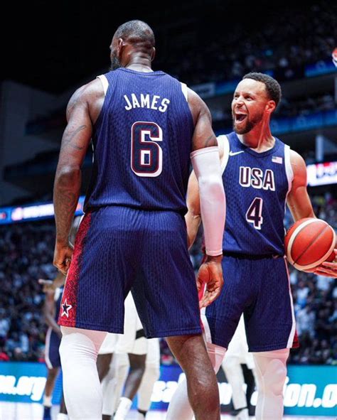 Sthep And Lebron In 2024 Team Usa Basketball Olympic Games Lebron James